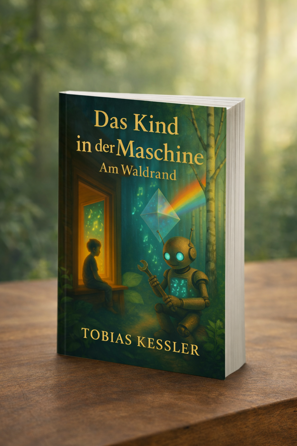 Softcover-Render des Buchs